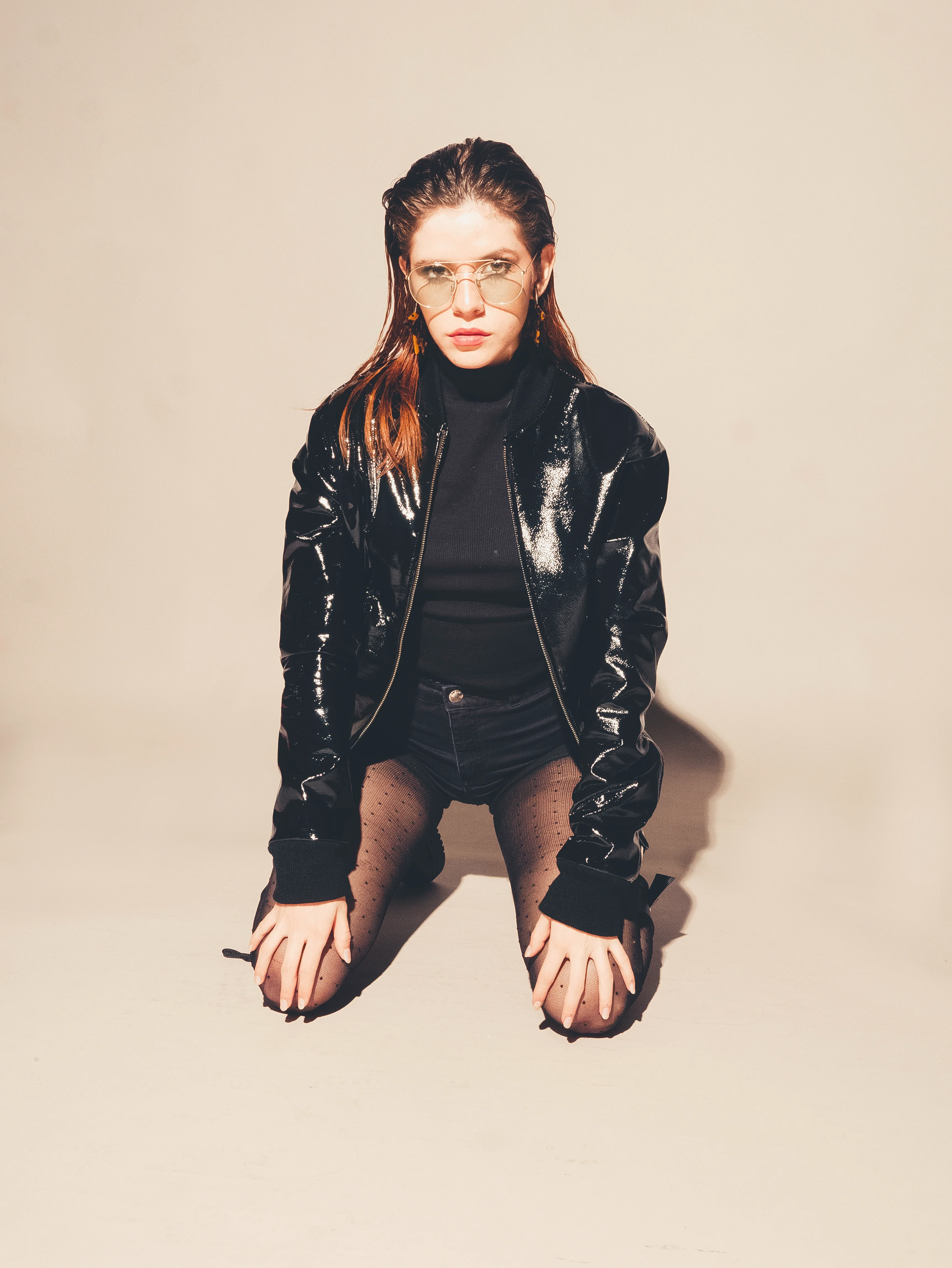 -bomber charol negro unisex- - Image 7